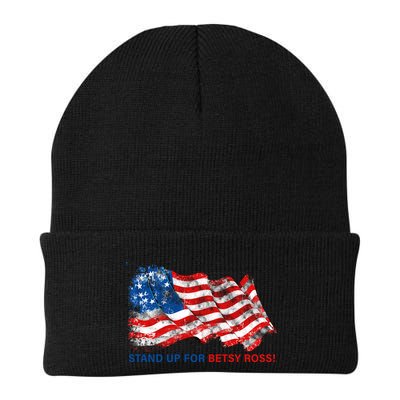 Stand Up For Betsy Ross Distressed Flag Beanie