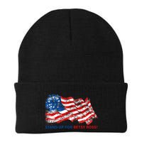Stand Up For Betsy Ross Distressed Flag Beanie