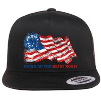 Stand Up For Betsy Ross Distressed Flag Flatbill Hat