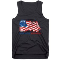 Stand Up For Betsy Ross Distressed Flag Tank Top