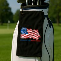 Stand Up For Betsy Ross Distressed Flag Golf Towel
