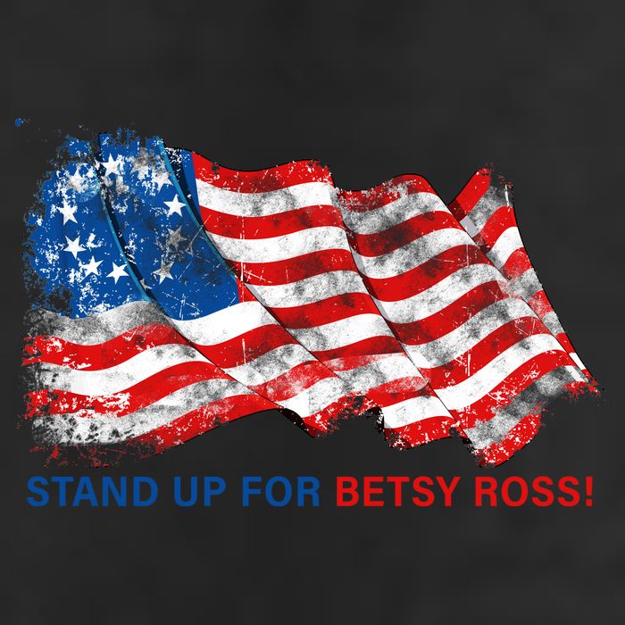 Stand Up For Betsy Ross Distressed Flag Golf Towel
