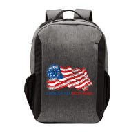 Stand Up For Betsy Ross Distressed Flag Vector Backpack