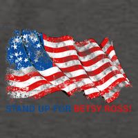 Stand Up For Betsy Ross Distressed Flag Vector Backpack