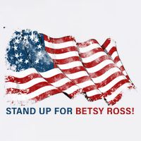 Stand Up For Betsy Ross Distressed Flag Garment-Dyed Sweatshirt