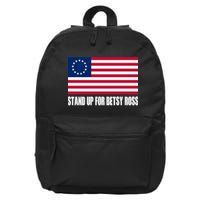 Stand Up For Betsy Ross First American Flag 16 in Basic Backpack