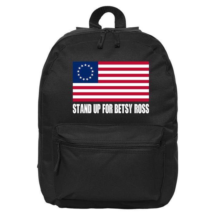 Stand Up For Betsy Ross First American Flag 16 in Basic Backpack