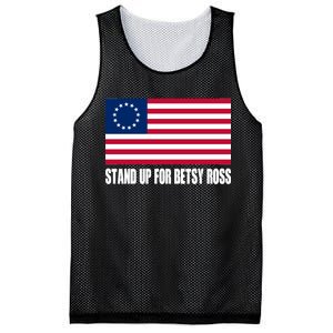 Stand Up For Betsy Ross First American Flag Mesh Reversible Basketball Jersey Tank