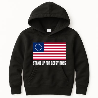 Stand Up For Betsy Ross First American Flag Kids Hoodie