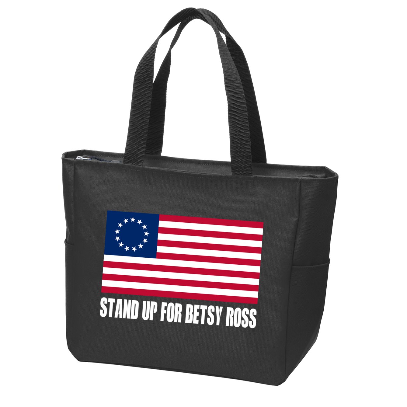 Stand Up For Betsy Ross First American Flag Zip Tote Bag