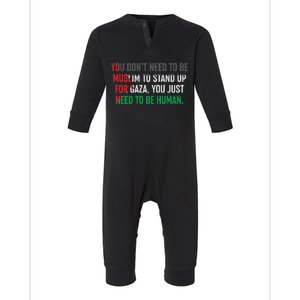 Stand Up For Gaza, Free Palestine Infant Fleece One Piece