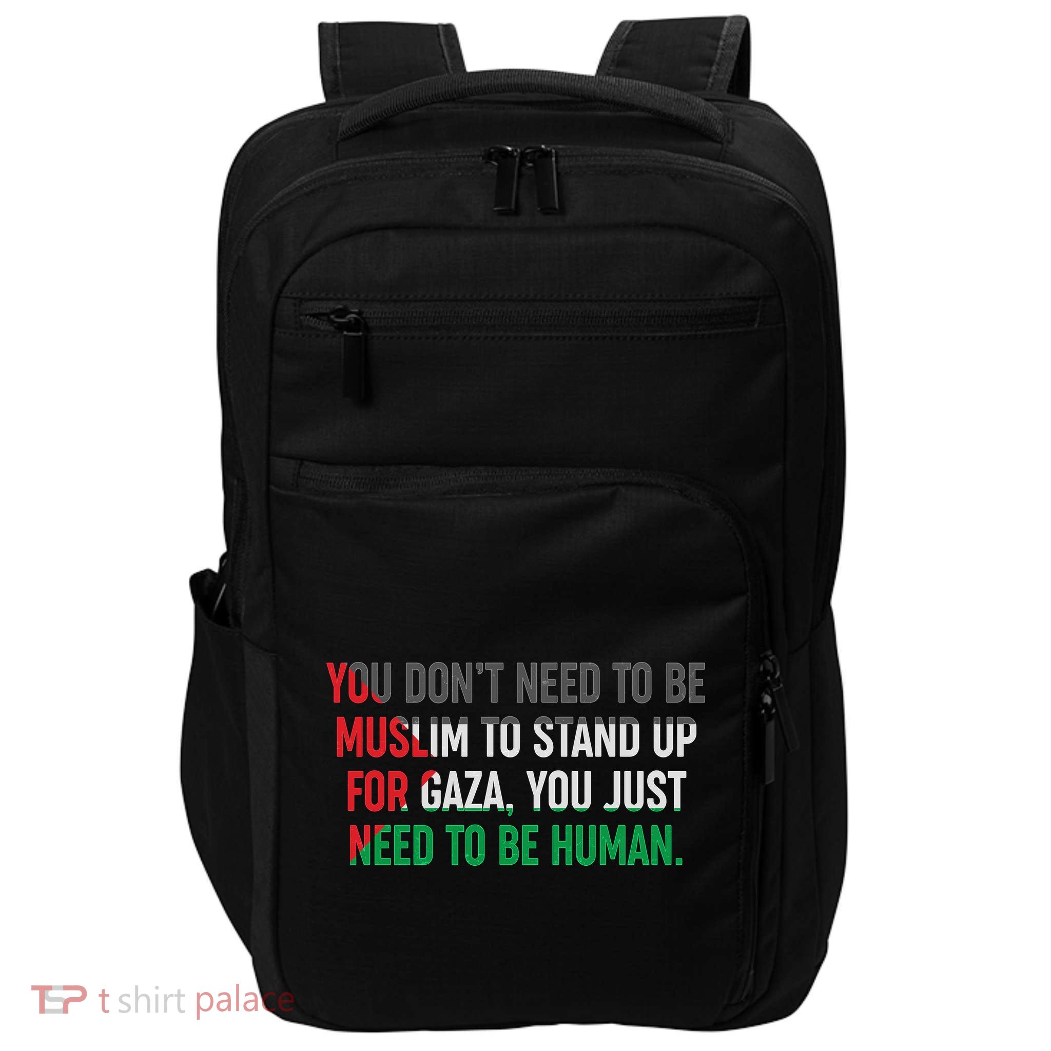 Stand Up For Gaza, Free Palestine Impact Tech Backpack