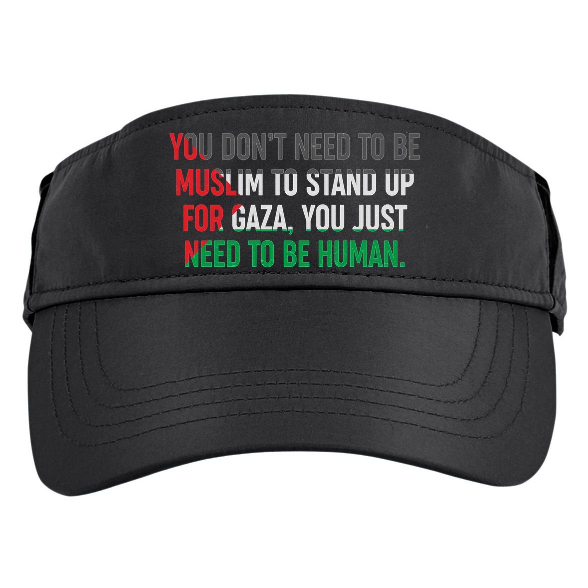 Stand Up For Gaza, Free Palestine Adult Drive Performance Visor