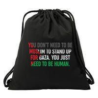 Stand Up For Gaza, Free Palestine Drawstring Bag