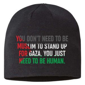 Stand Up For Gaza, Free Palestine Sustainable Beanie