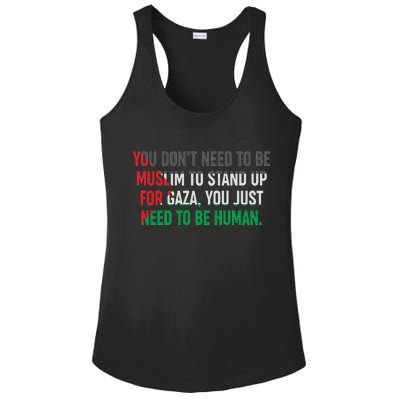 Stand Up For Gaza, Free Palestine Ladies PosiCharge Competitor Racerback Tank