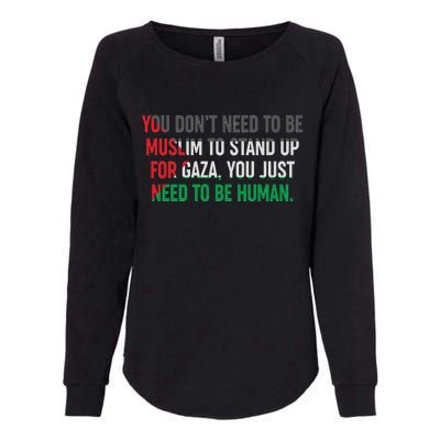 Stand Up For Gaza, Free Palestine Womens California Wash Sweatshirt