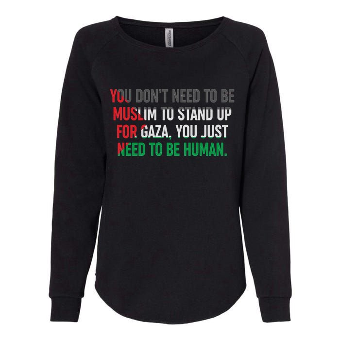 Stand Up For Gaza, Free Palestine Womens California Wash Sweatshirt