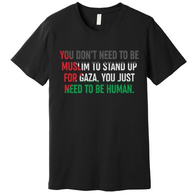 Stand Up For Gaza, Free Palestine Premium T-Shirt