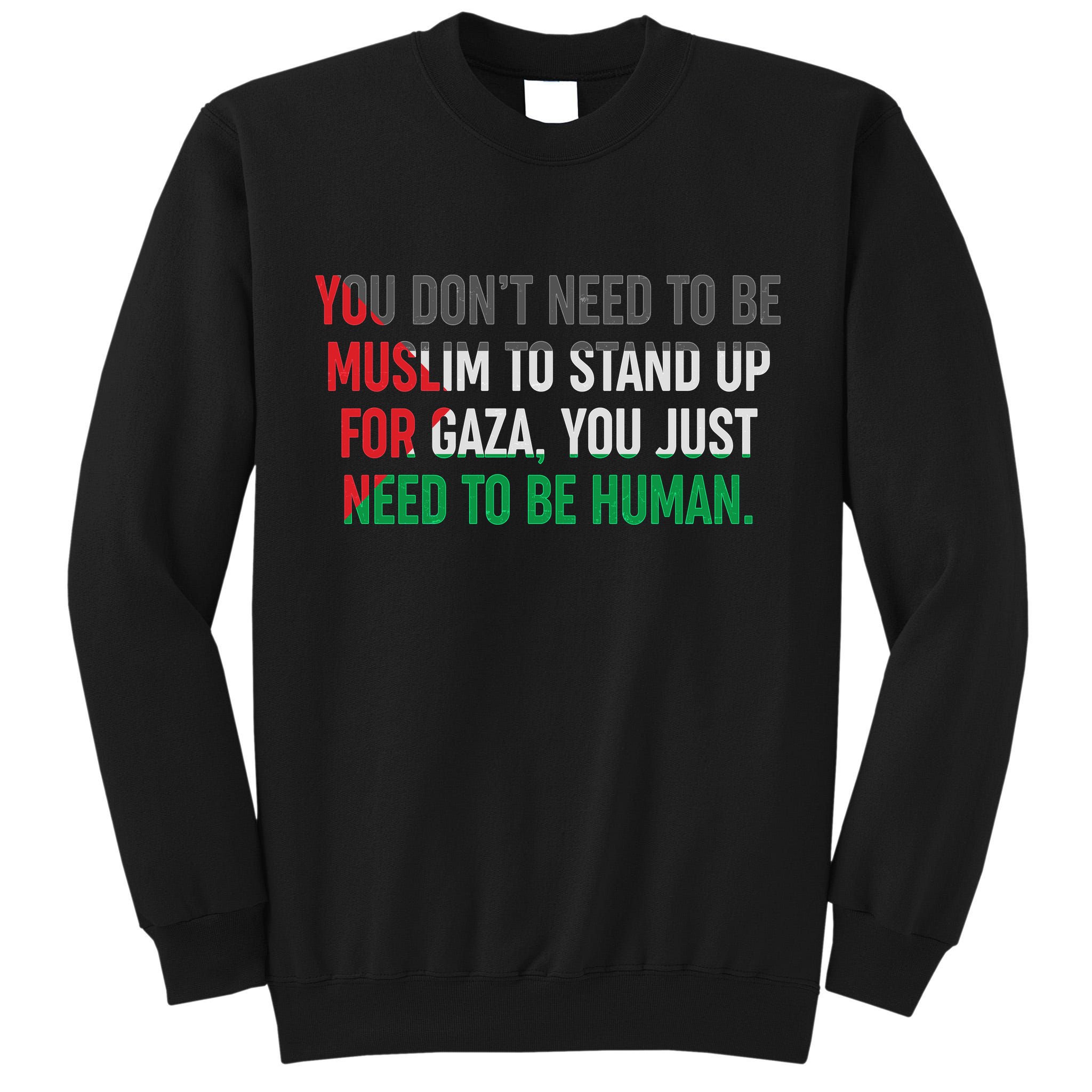 Stand Up For Gaza, Free Palestine Tall Sweatshirt