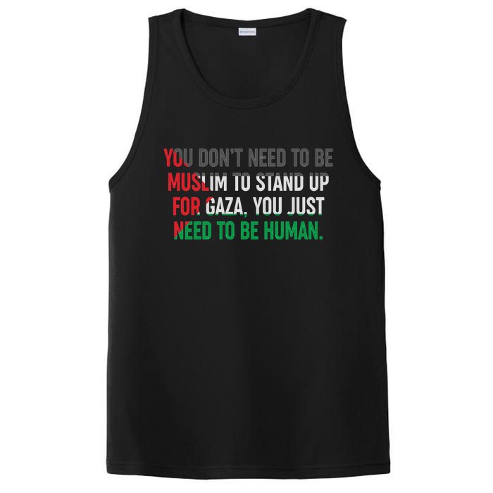 Stand Up For Gaza, Free Palestine PosiCharge Competitor Tank