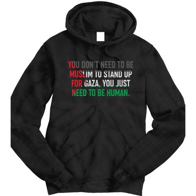 Stand Up For Gaza, Free Palestine Tie Dye Hoodie