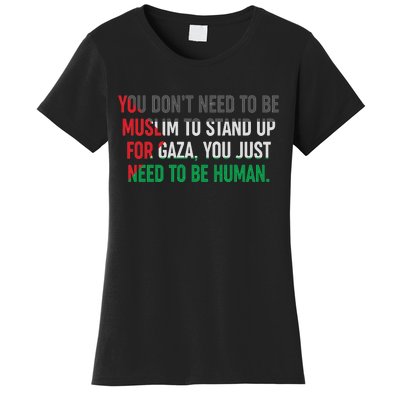 Stand Up For Gaza, Free Palestine Women's T-Shirt