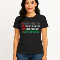 Stand Up For Gaza, Free Palestine Womens T-Shirt
