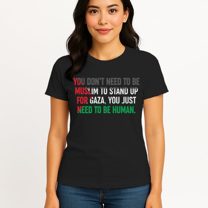 Stand Up For Gaza, Free Palestine Womens T-Shirt
