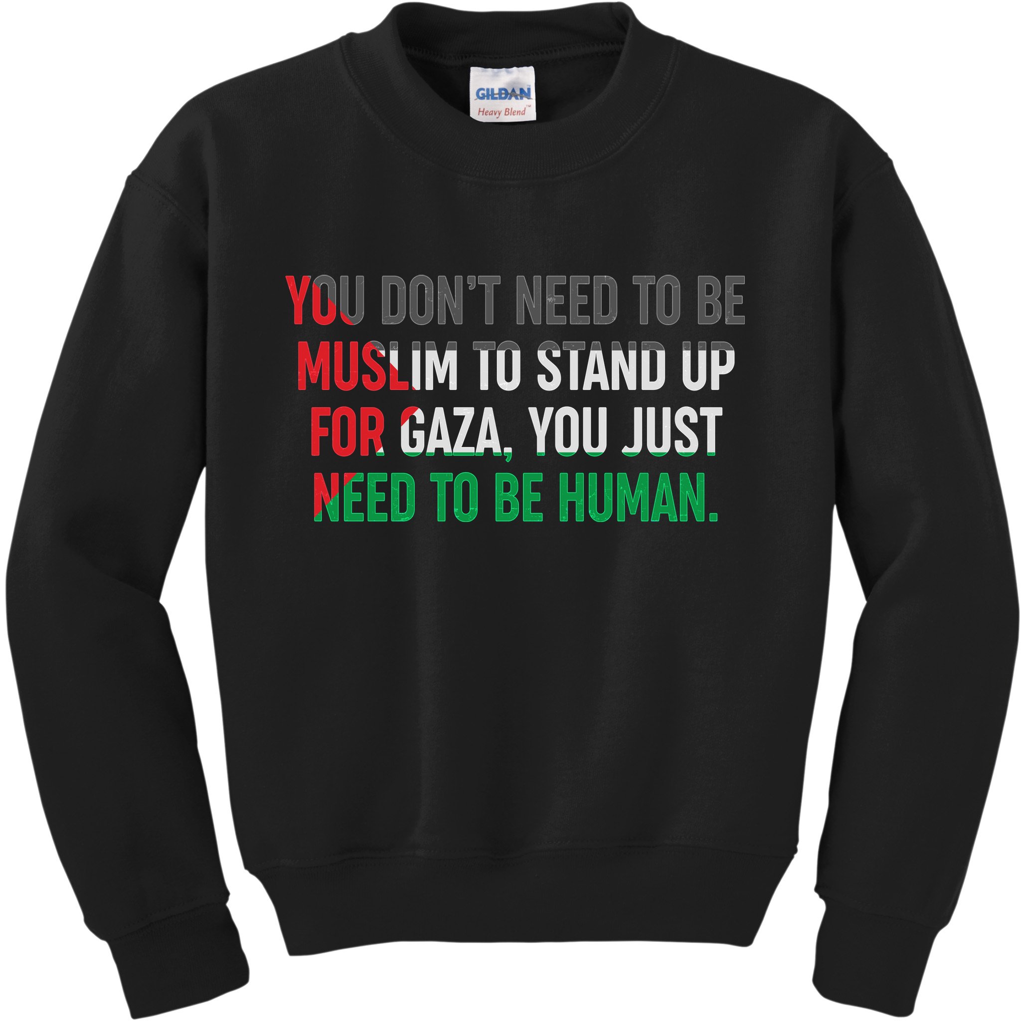 Stand Up For Gaza, Free Palestine Kids Sweatshirt