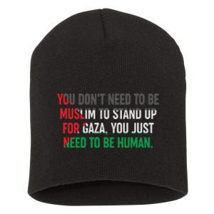 Stand Up For Gaza, Free Palestine Short Acrylic Beanie