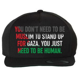 Stand Up For Gaza, Free Palestine Wool Snapback Cap