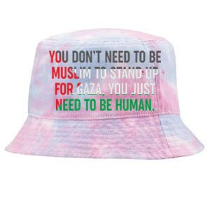 Stand Up For Gaza, Free Palestine Tie-Dyed Bucket Hat