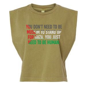 Stand Up For Gaza, Free Palestine Garment-Dyed Women's Muscle Tee