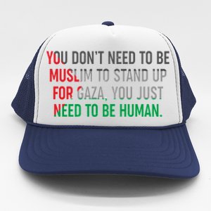 Stand Up For Gaza, Free Palestine Trucker Hat