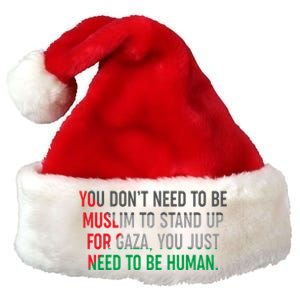 Stand Up For Gaza, Free Palestine Premium Christmas Santa Hat