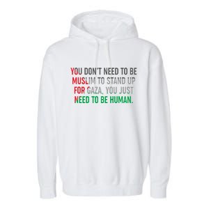 Stand Up For Gaza, Free Palestine Garment-Dyed Fleece Hoodie