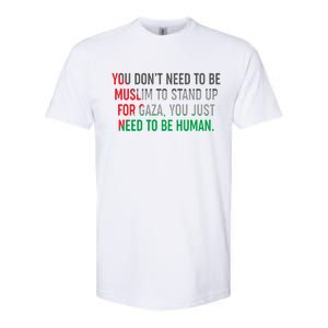 Stand Up For Gaza, Free Palestine Softstyle CVC T-Shirt