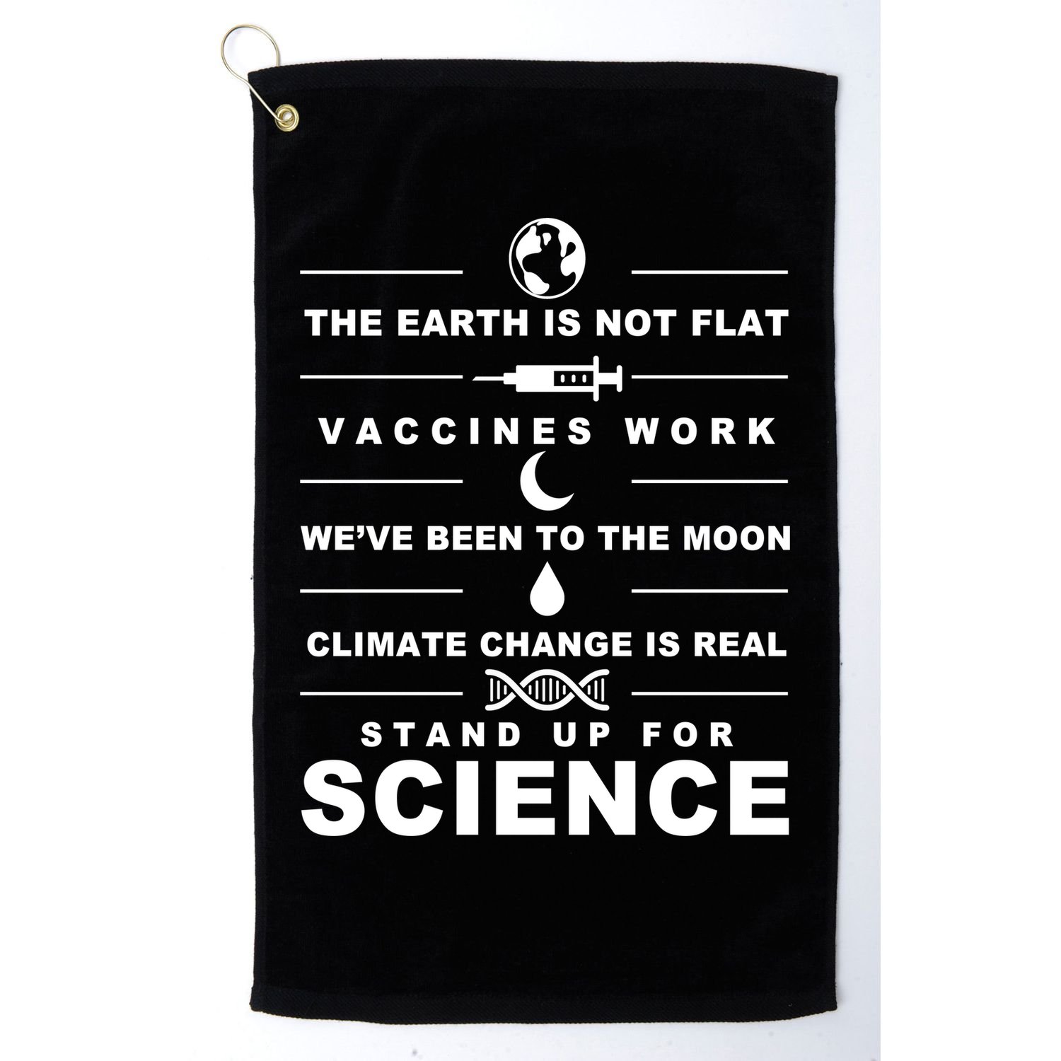 Stand Up For Science Golf Towel