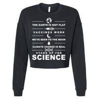 Stand Up For Science Cropped Pullover Crew