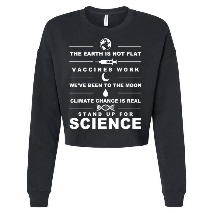 Stand Up For Science Cropped Pullover Crew