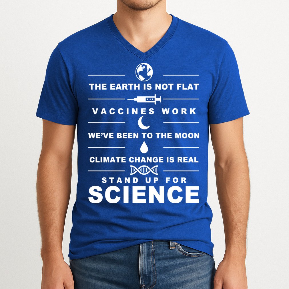 Stand Up For Science V-Neck T-Shirt
