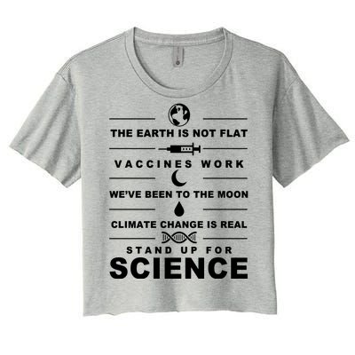 Stand Up For Science Women's Crop Top Tee