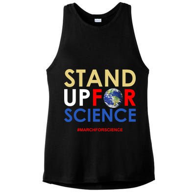 Stand Up For Science March For Science Earth Day Ladies PosiCharge Tri-Blend Wicking Tank