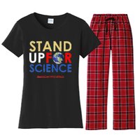 Stand Up For Science March For Science Earth Day Women's Flannel Pajama Set