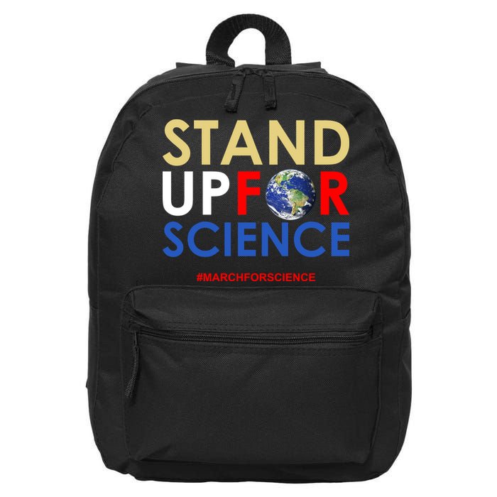 Stand Up For Science March For Science Earth Day 16 in Basic Backpack