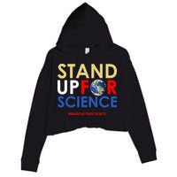 Stand Up For Science March For Science Earth Day Crop Fleece Hoodie