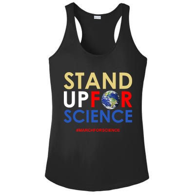 Stand Up For Science March For Science Earth Day Ladies PosiCharge Competitor Racerback Tank