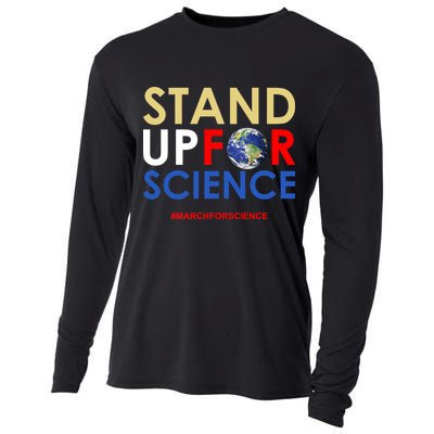 Stand Up For Science March For Science Earth Day Cooling Performance Long Sleeve Crew
