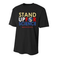 Stand Up For Science March For Science Earth Day Youth Performance Sprint T-Shirt